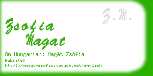 zsofia magat business card